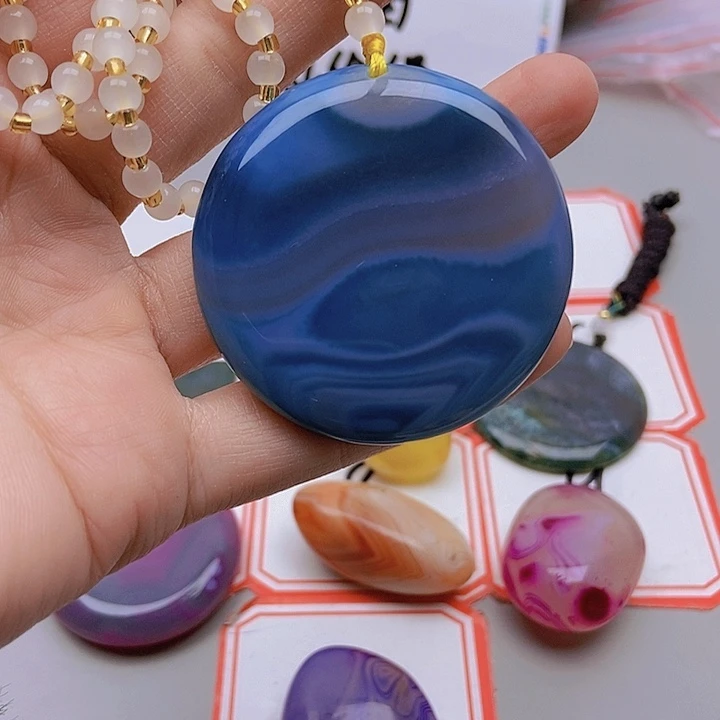 【闪购商品】玛瑙/玉髓珠宝半成品未镶嵌璀**空