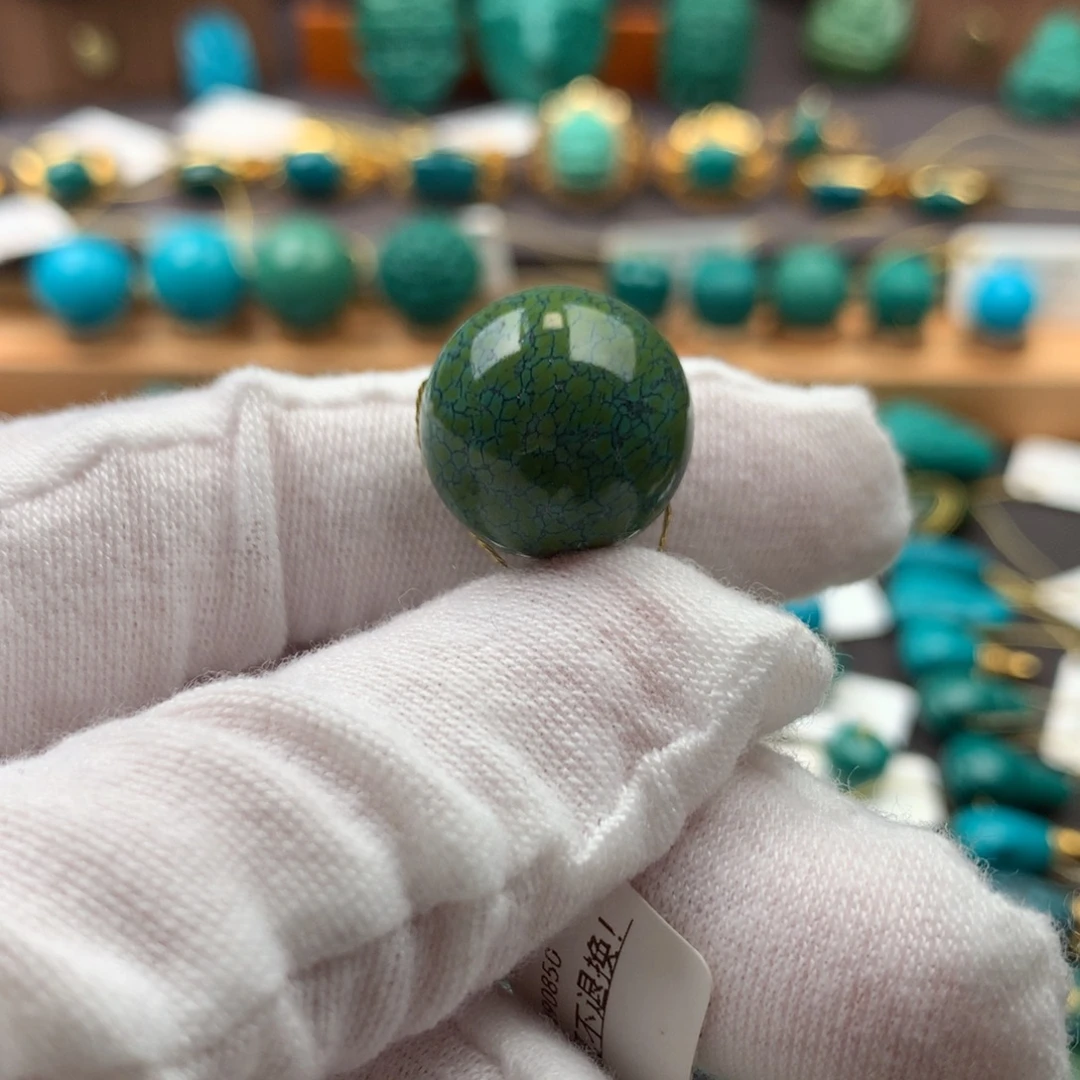 绿松石未镶嵌发饰16.7mm