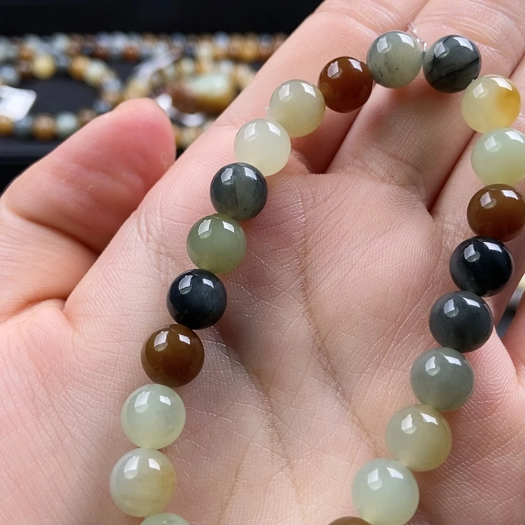 和田玉未镶嵌手链