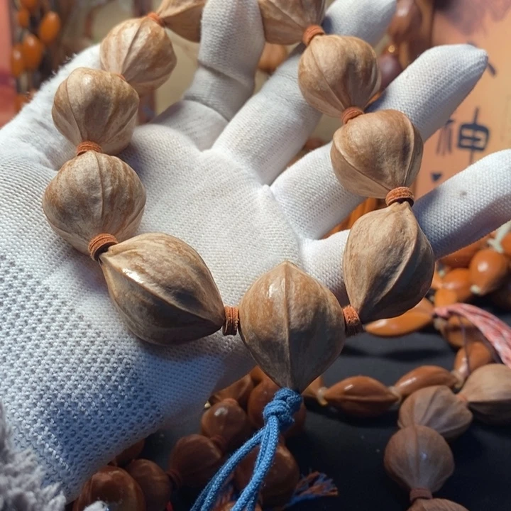 橄榄核手串/手链2.4原皮四花