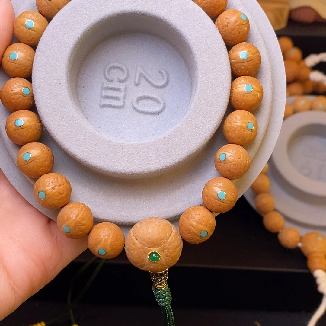 今***茫11.5➕菩提手串绿25新籽