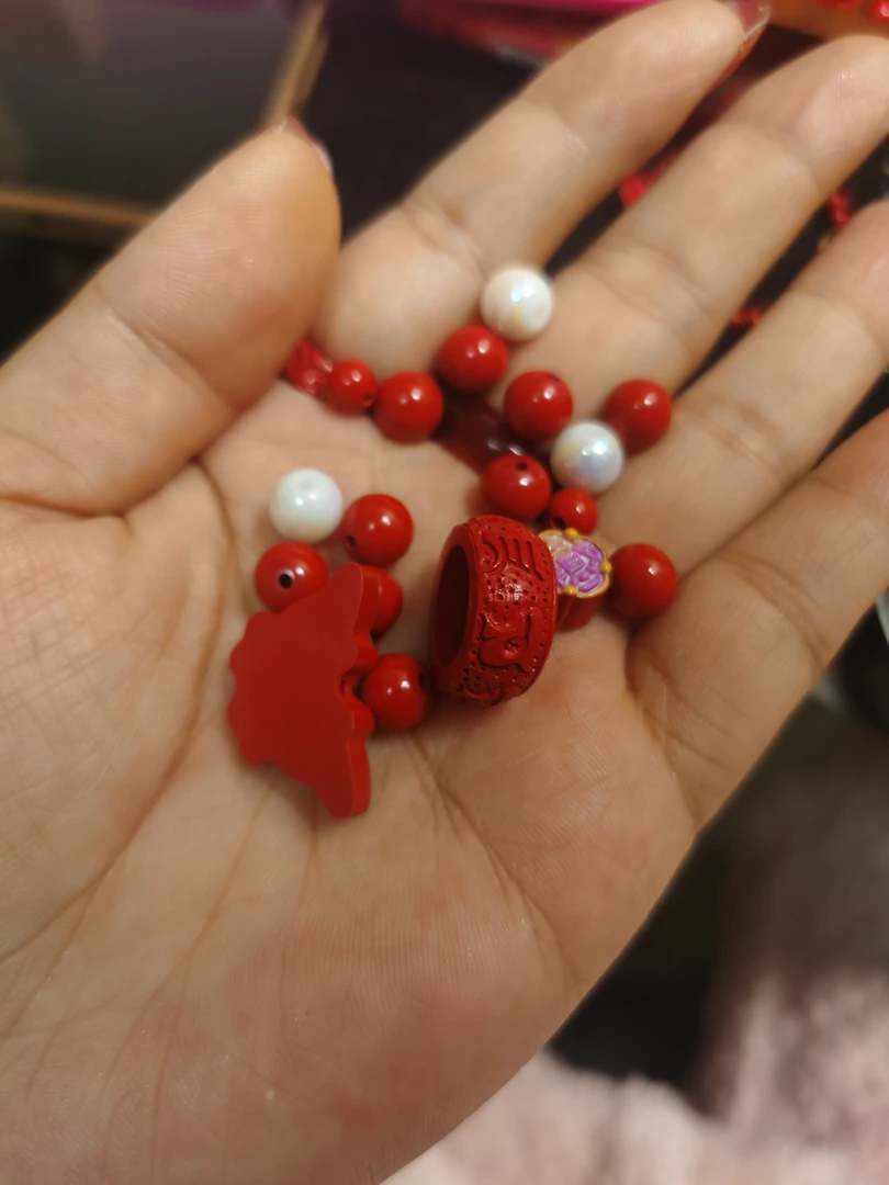 含辰砂工艺品天然辰砂朱砂红砂配饰手捻