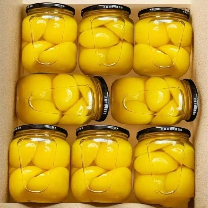 新鲜黄桃罐头510 g新鲜黄桃水果超大瓶黄桃罐头老年食品商用批发