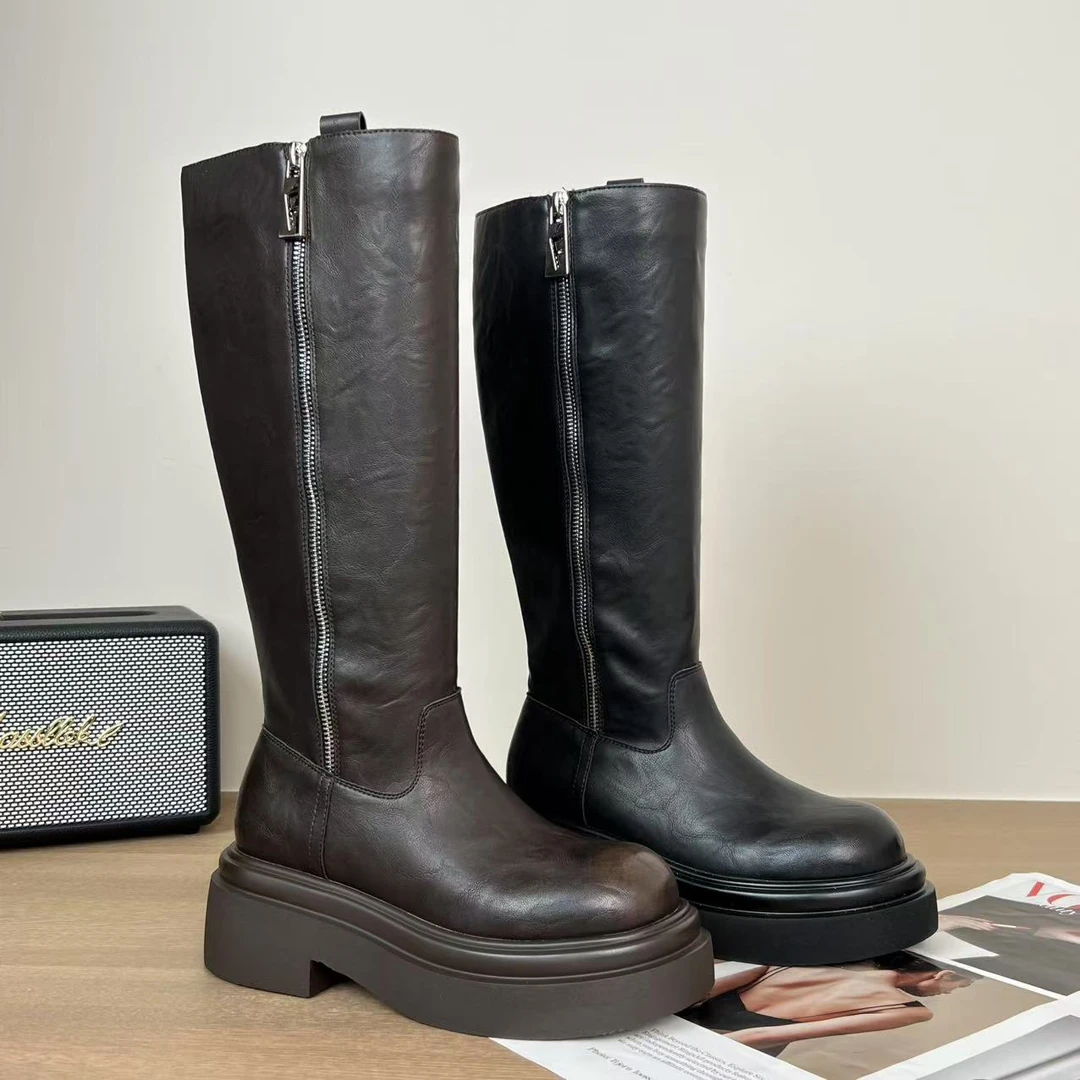 小小苏-晨晨-6.5cm【梵易】新款时尚百搭长筒靴;XDXA463