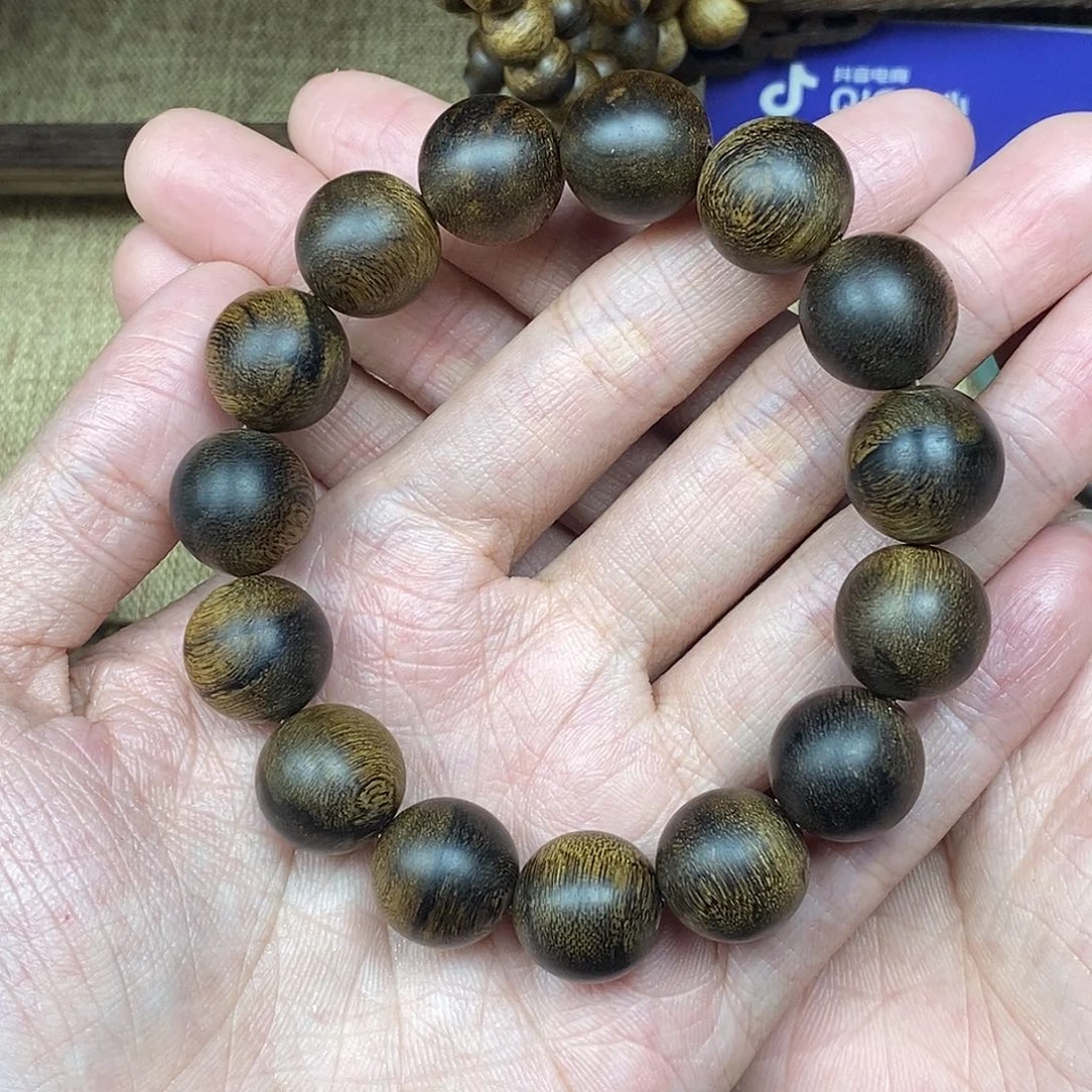 沉香手串越南芽庄白棋楠