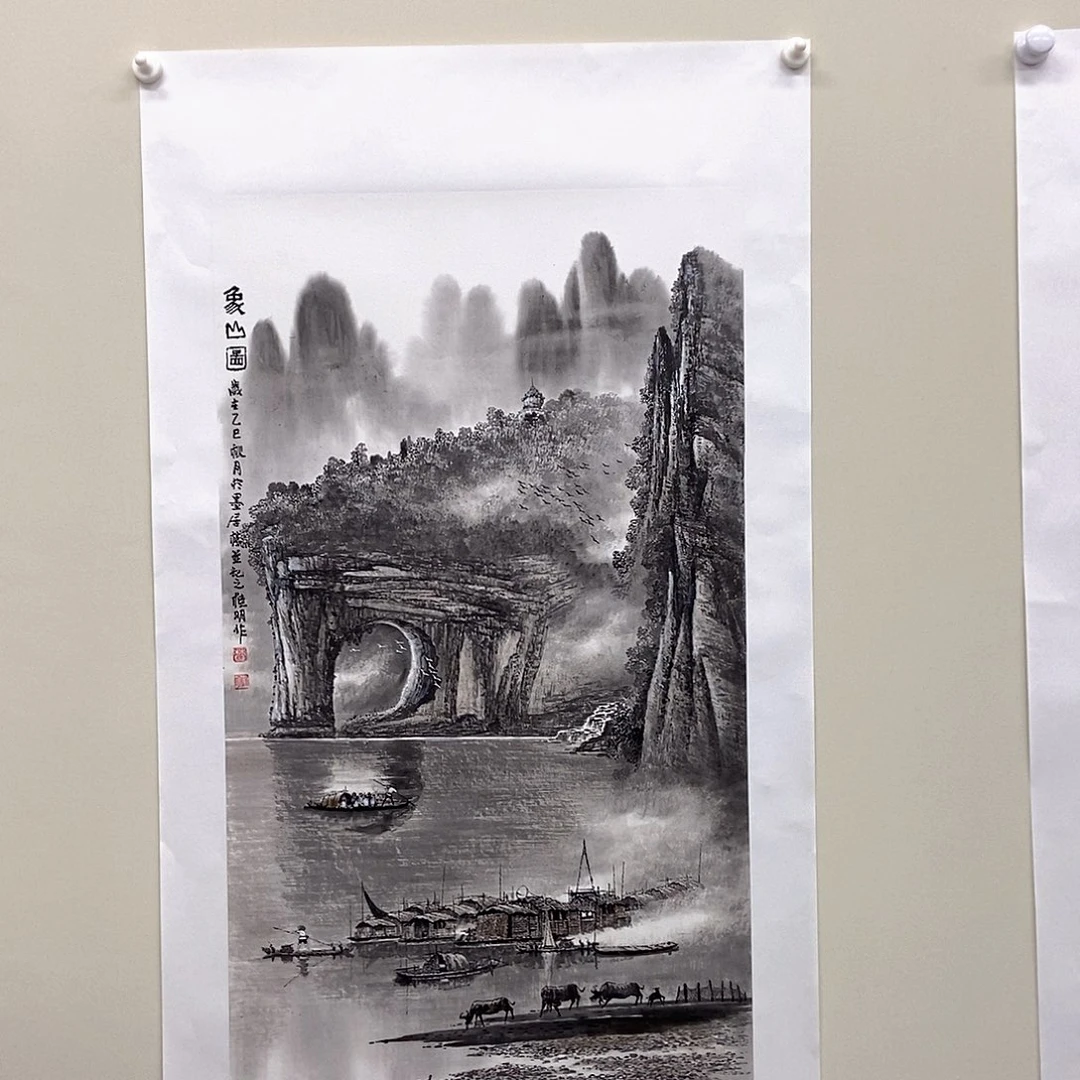 国画莫桂明三尺精品