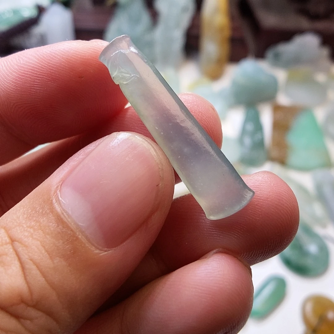 定制翡翠未镶嵌竹节