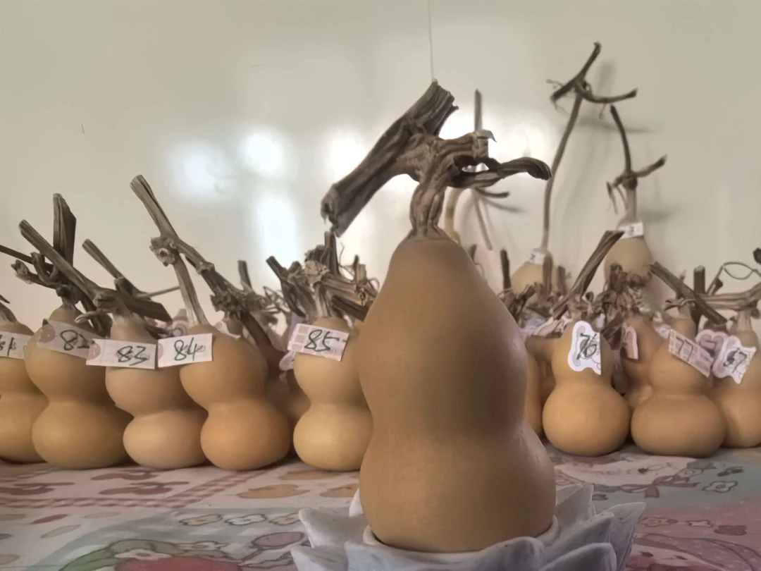自然种植手捻小葫芦天然文玩手把件86