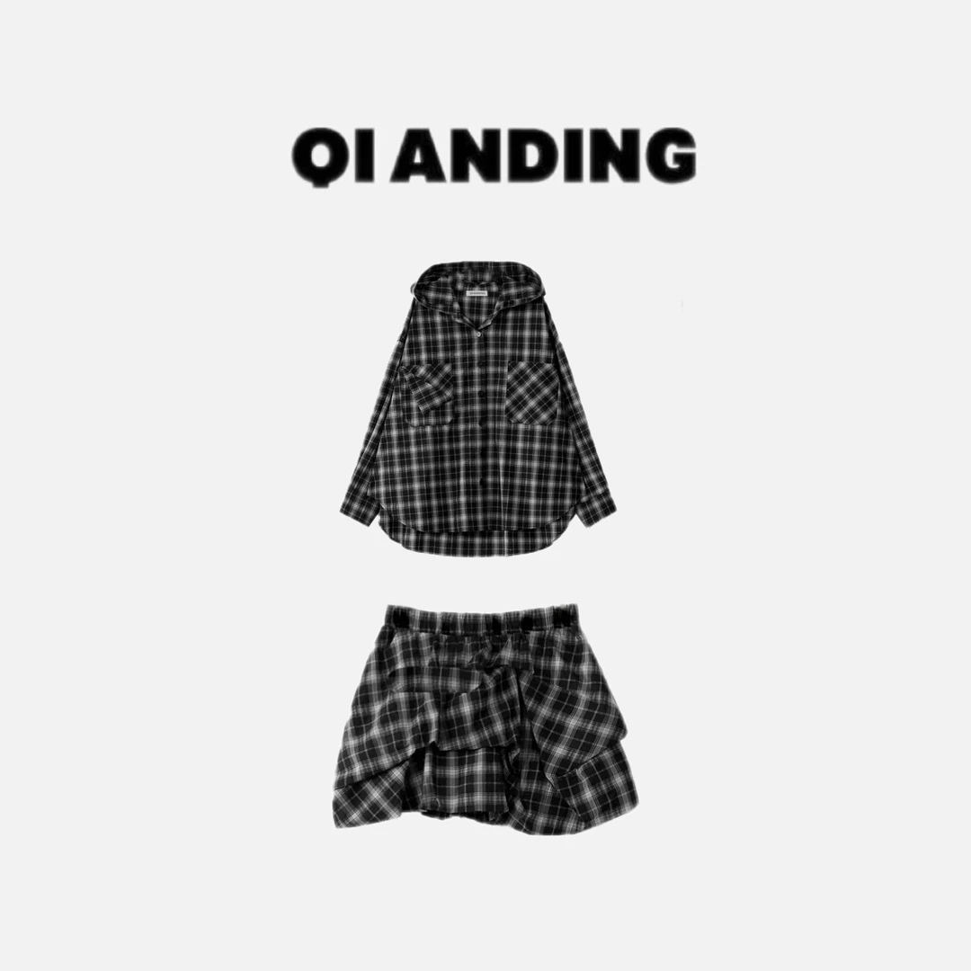 JZ【双巧格卫衣裙套】100棉 显瘦百搭一手长套装JZ2584