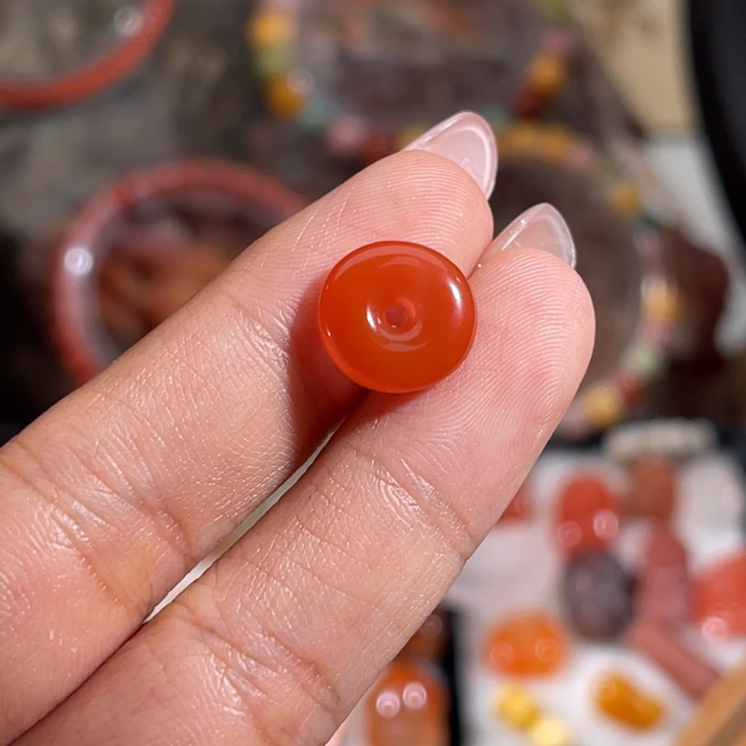 未镶嵌面包圈南红玛瑙