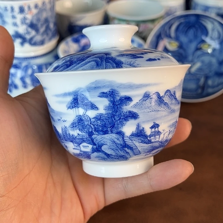瓷片景德镇全手工手绘陶瓷