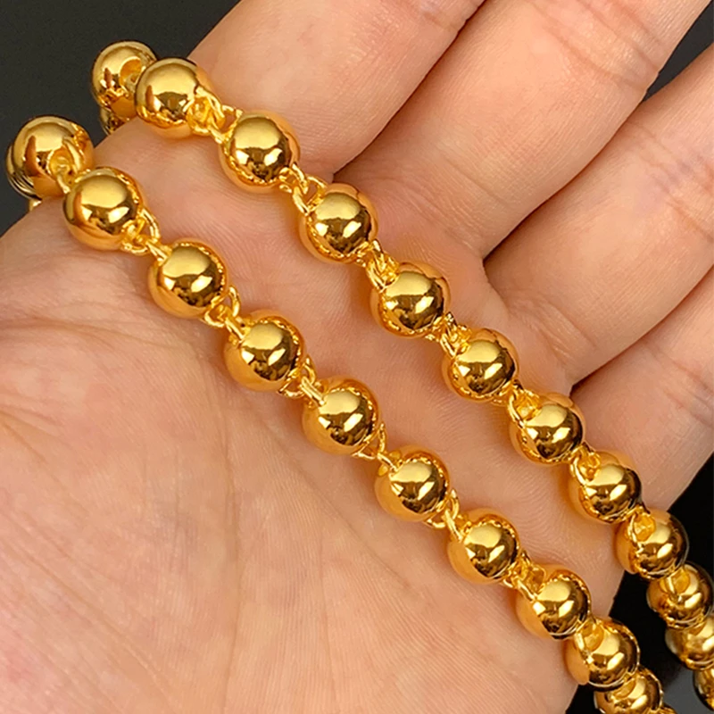 【时尚好物】2025新款 卡8圆珠项链金色轻奢百搭光珠简约