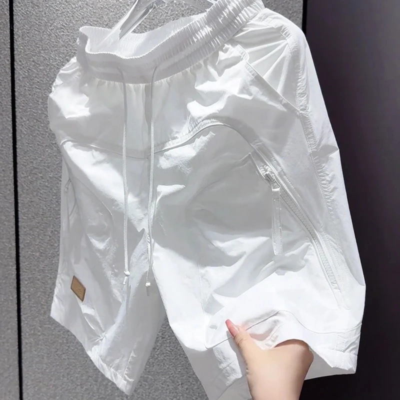 男士2025夏季短裤韩范痞帅男装工装五分裤衩子宽松直筒中裤外穿潮