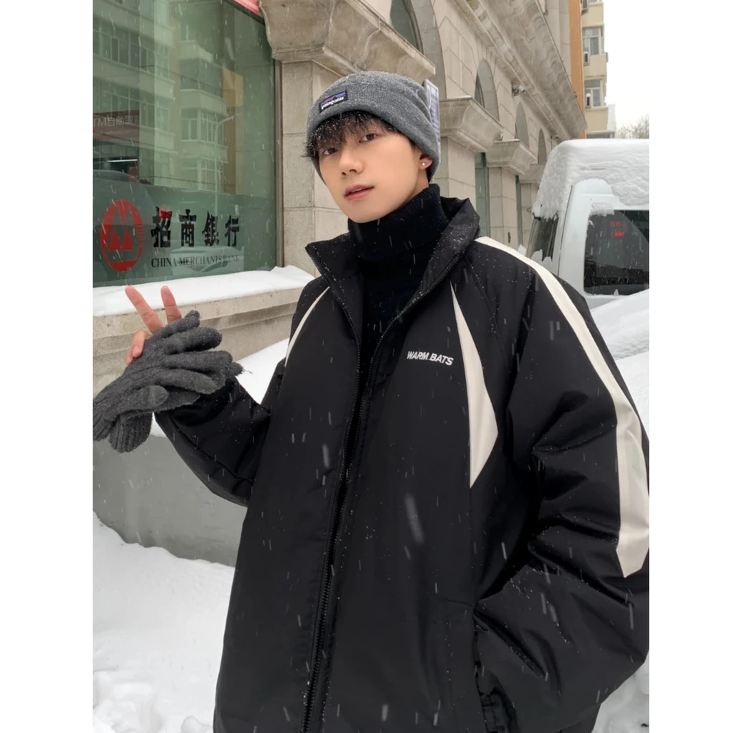 MY727新款冬季宽松男袄加厚保暖百搭情侣短款学生秋冬休闲外套