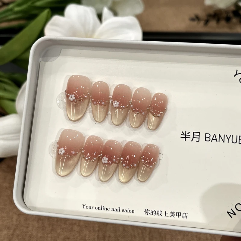 【珍珠小花】LeGe Nail 精选爆火纯手工显白气质穿戴美甲544