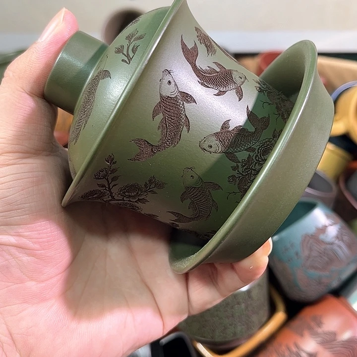 茶杯紫砂全手工紫砂主人杯