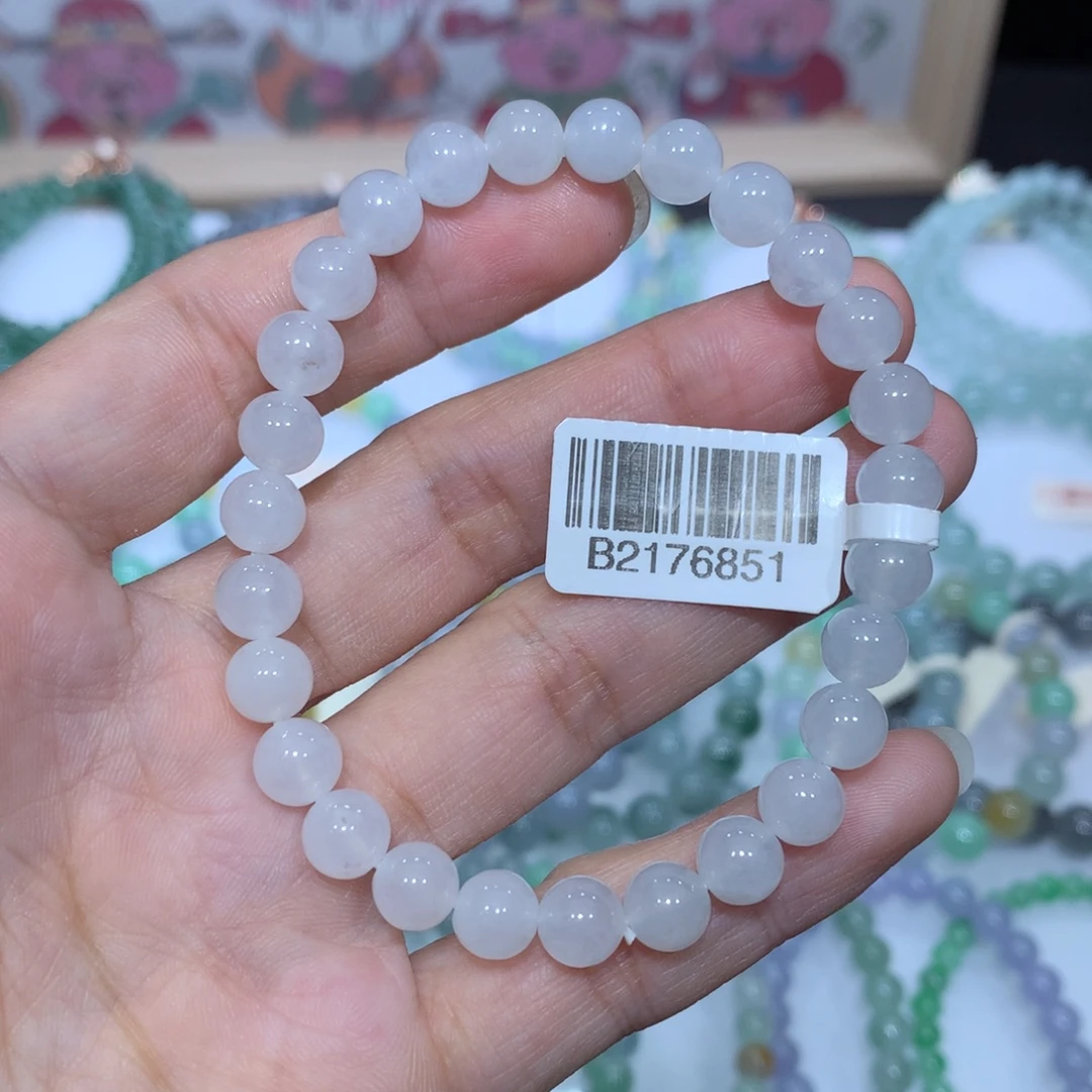 翡翠未镶嵌手链天然