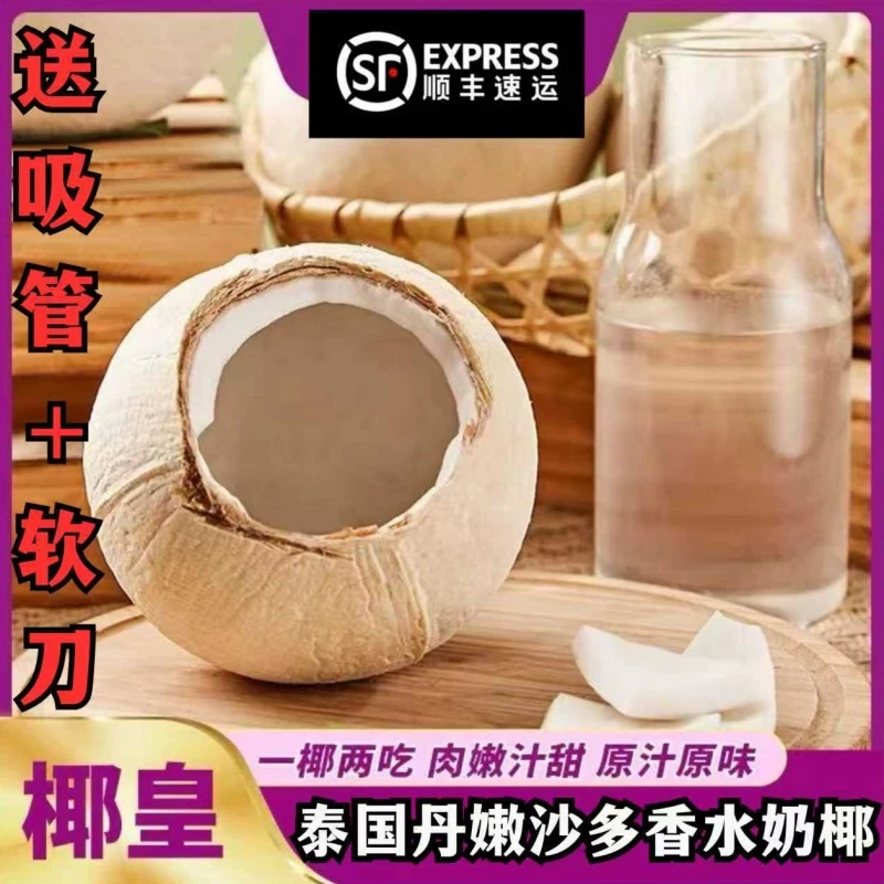 【顺丰速运】泰国丹嫩沙多香水奶椰电解质现摘椰皇当季孕妇S5