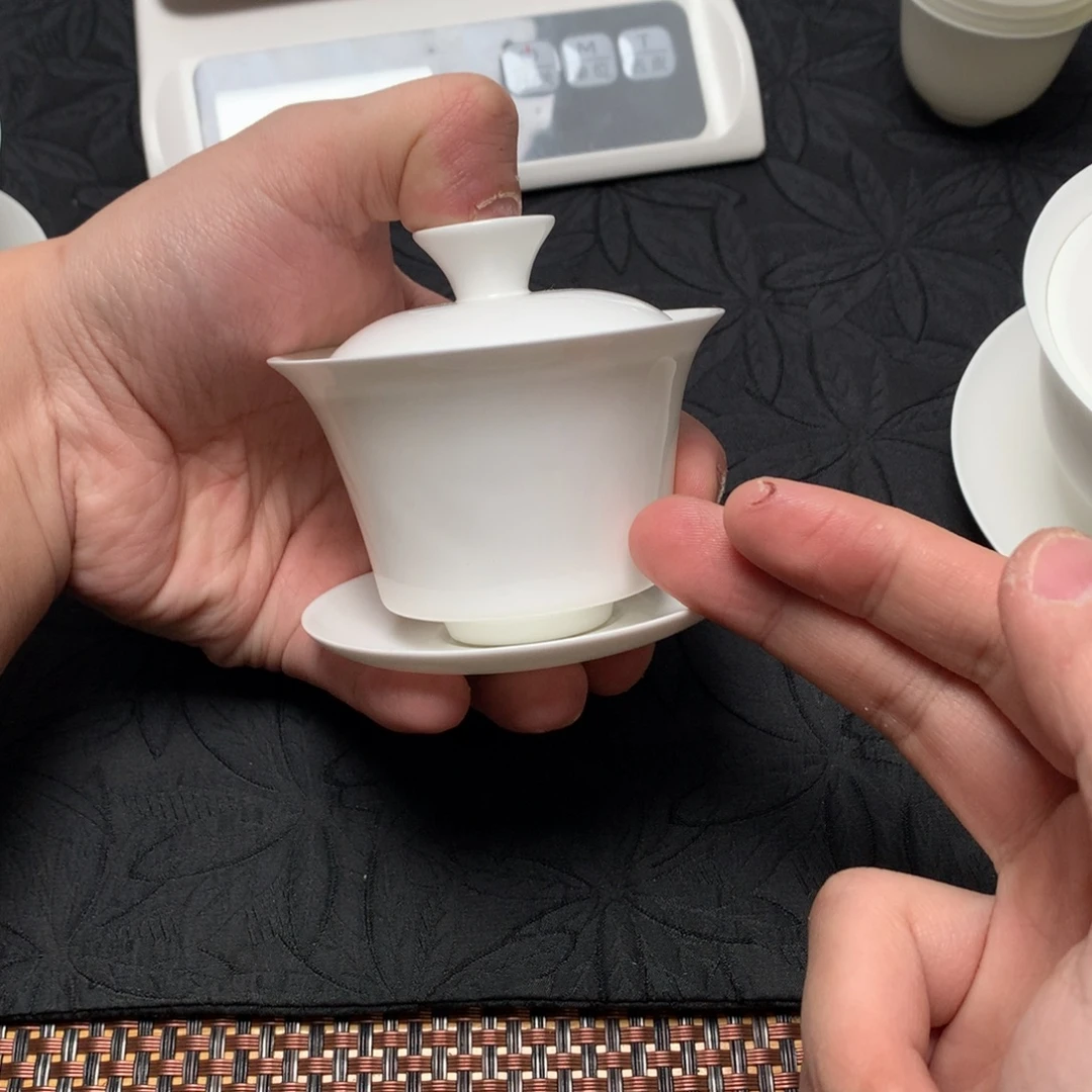 90马蹄骨瓷薄胎茶具