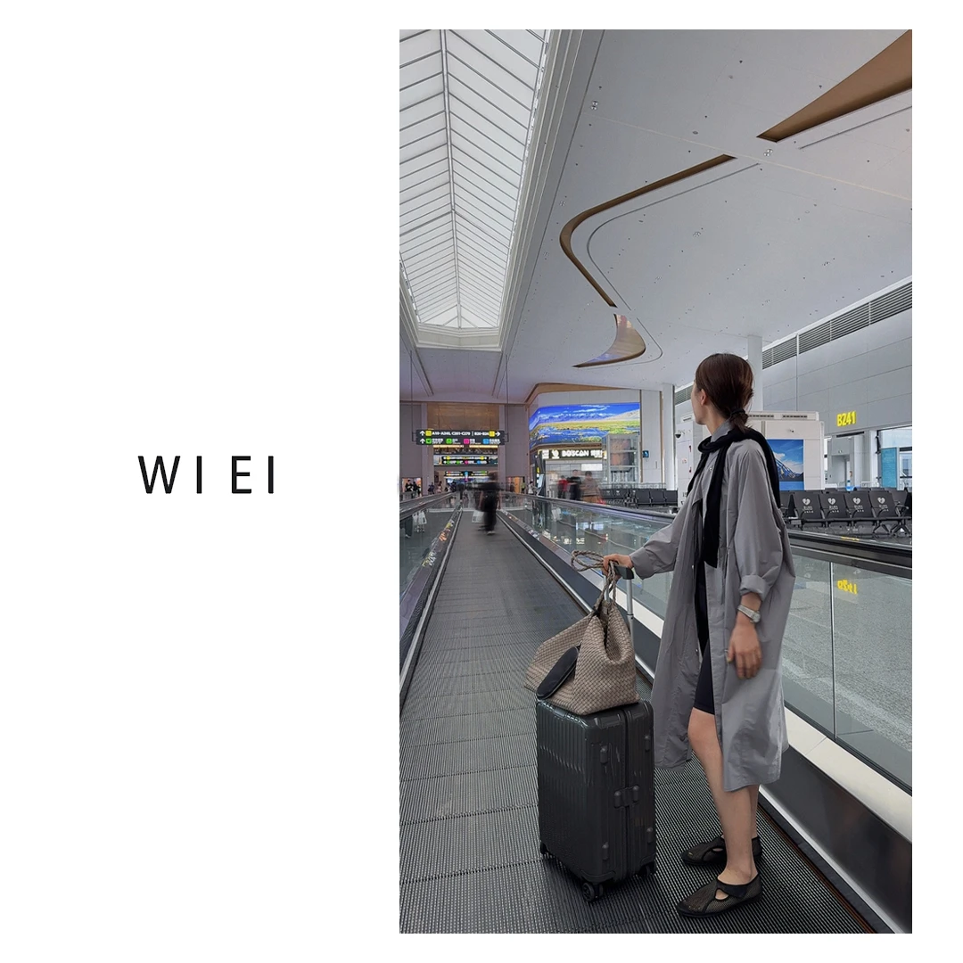 《WI EI》秋叶原*ROW风立领肌理质感三醋酸舒柔特风衣外套W25407060