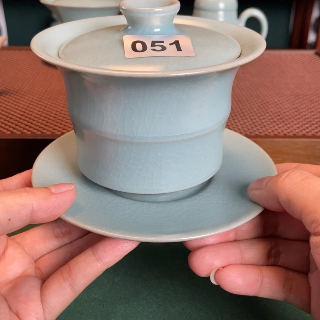 摆件瑕疵手工盖碗051