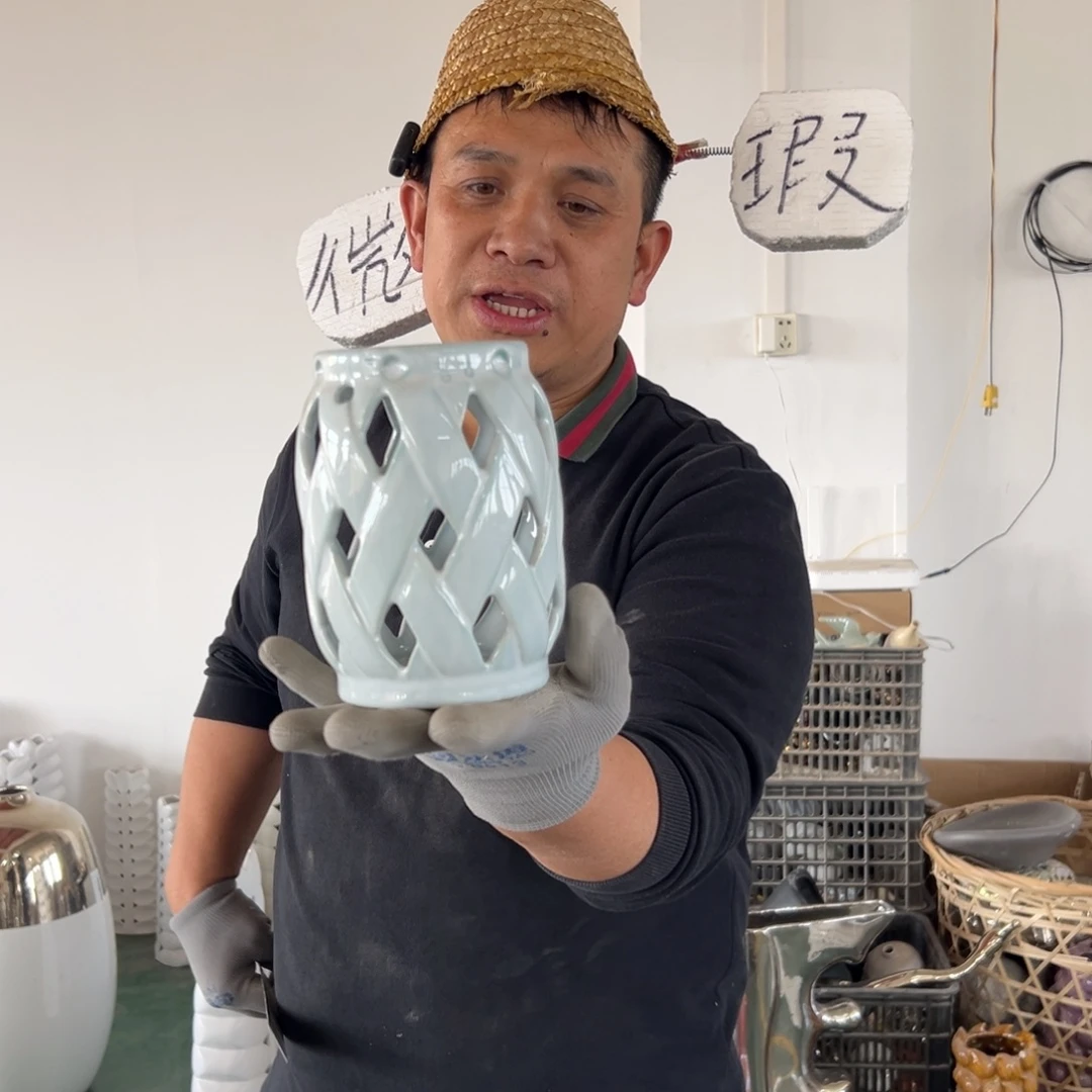 摆件167 号高中低温陶瓷工艺瓶（部分微瑕）