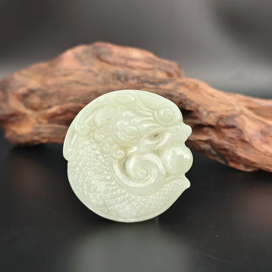 T和田玉鱼化龙吊坠2709