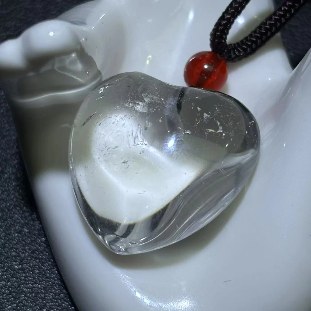 面面来财珠宝C11011-白水晶爱心吊坠-配绳