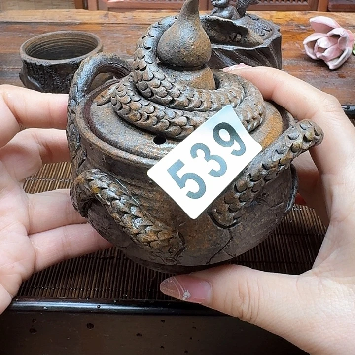 纯手工制作粗陶茶具