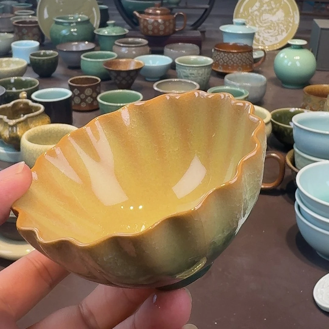 龙泉青瓷茶具微瑕