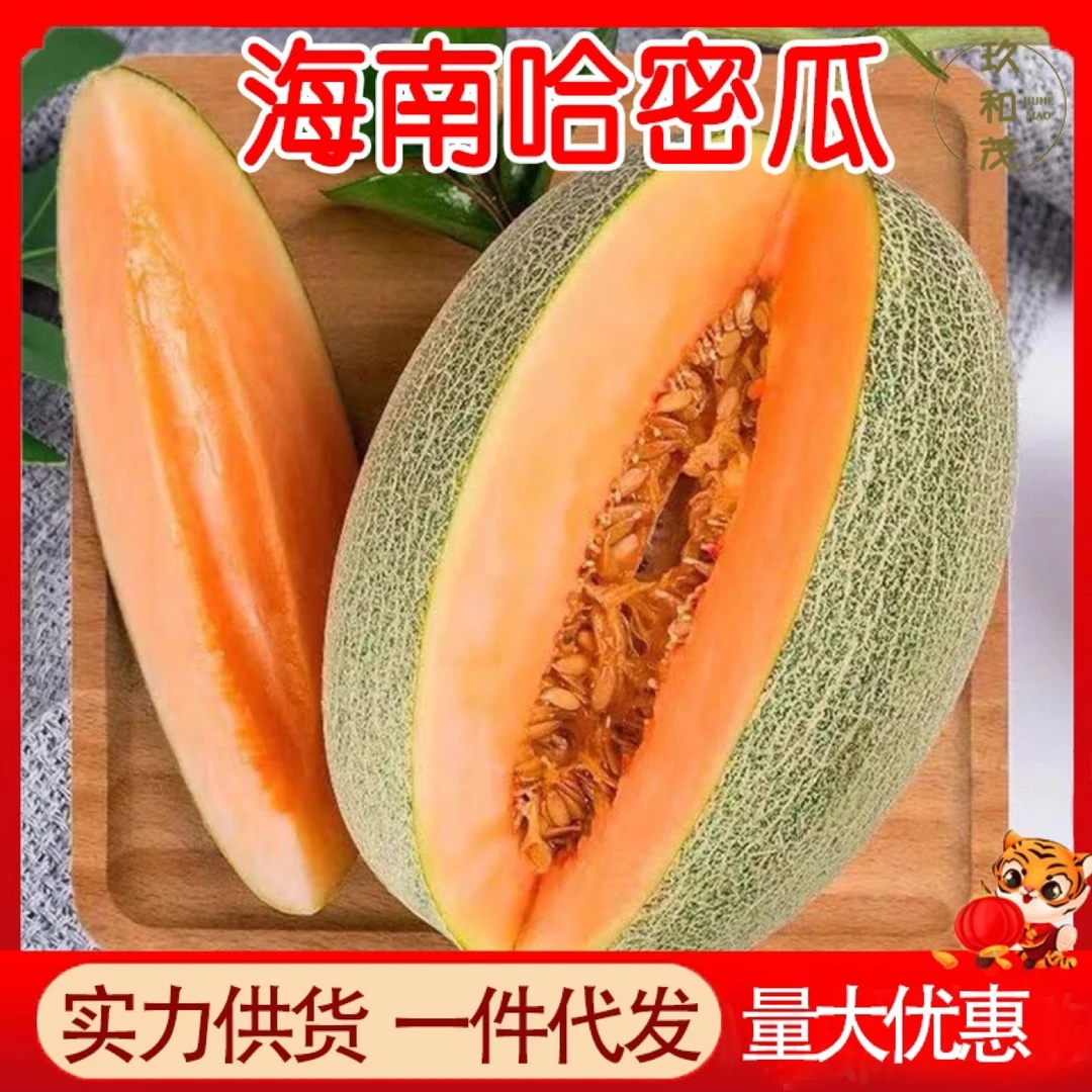哈密瓜9斤整箱西州网纹瓜当季水果生鲜1包邮5哈蜜瓜甜瓜头茬