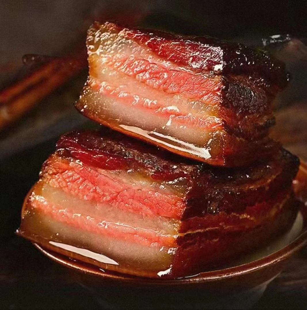 湖南腊肉农家自制烟熏偏肥腊肉湖南特产烟熏干货