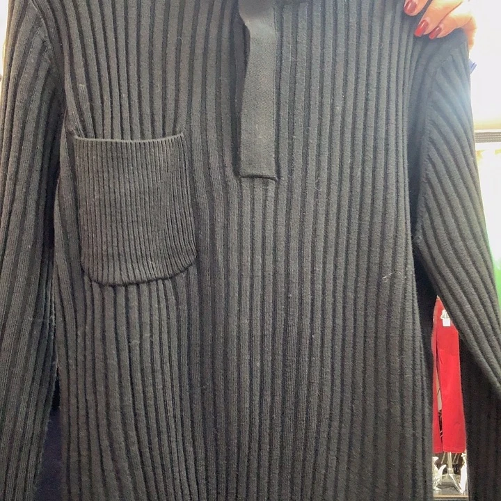 晴***紫25121，黑色，羊毛衫，