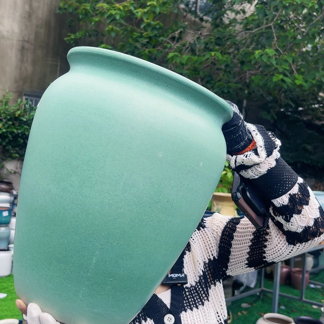 紫砂花盆王嫂花盆直播0602-1520高33口24