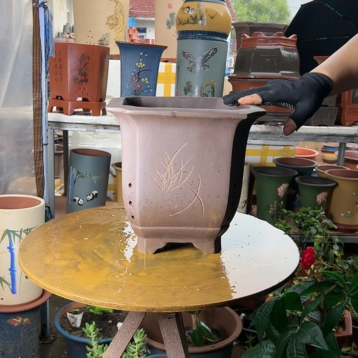 23切角四方花盆花盆花盆