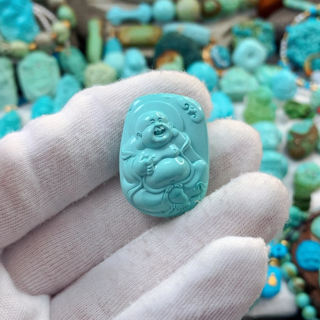 未镶嵌绿松石珠宝半成品