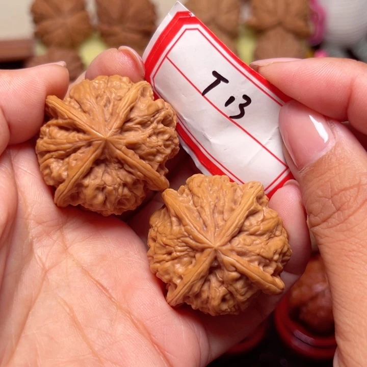 文玩核桃吊坠38雨花石四棱13