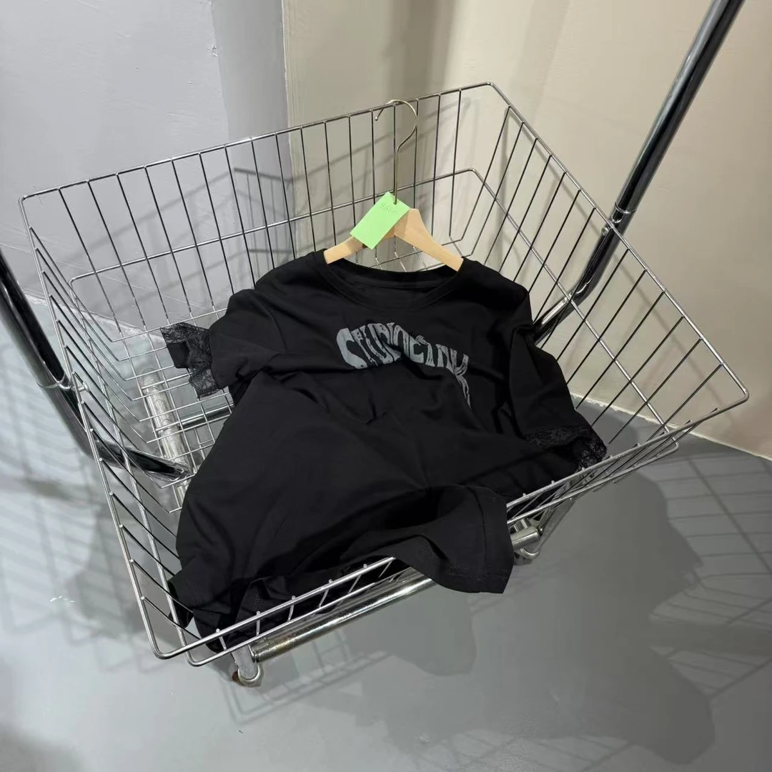 8665【PINGJIE】2025高货T裙）时尚宽松休闲潮流舒适百搭洋气短袖