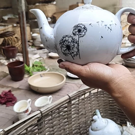 库存微瑕多孔茶壶