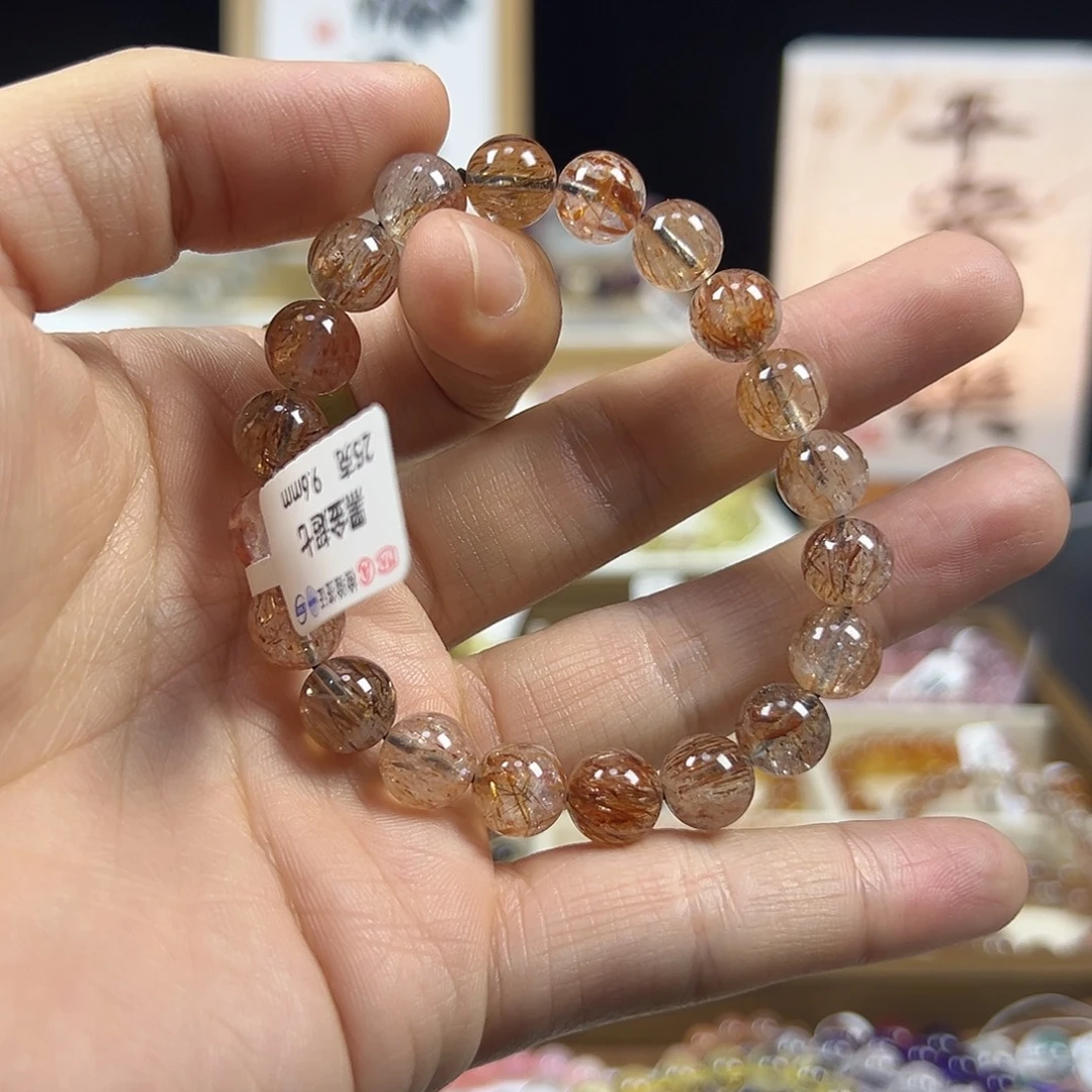 水晶手链未镶嵌黑金超七