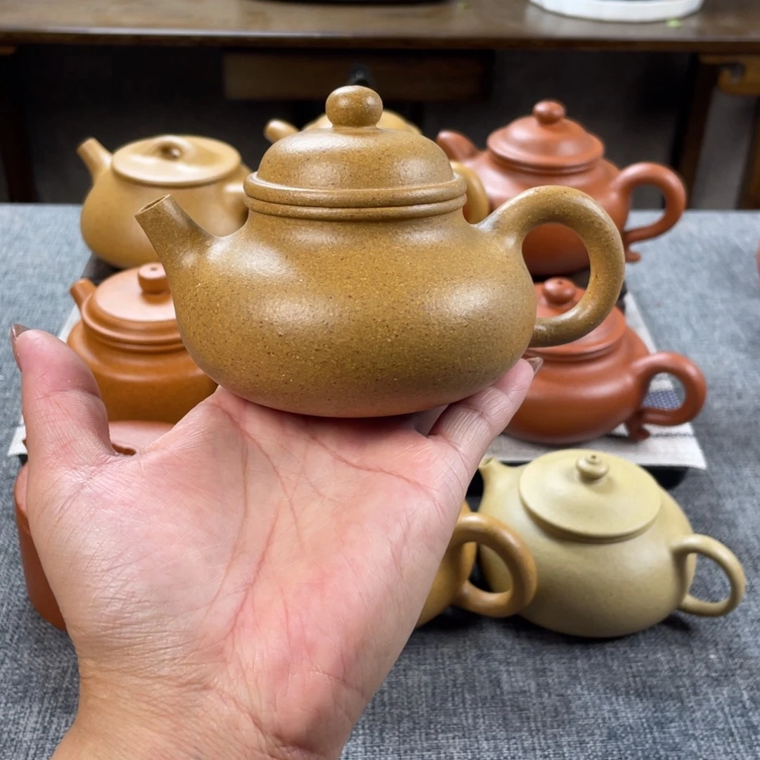 茶壶紫砂黄金段容天全手30目200