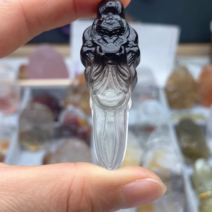 水晶未镶嵌吊坠(不含链)