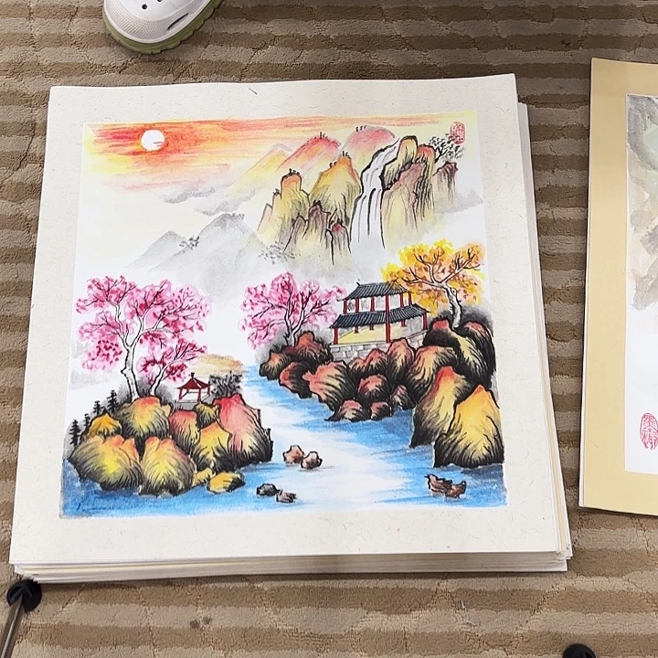 国画花鸟的翅膀和翅膀