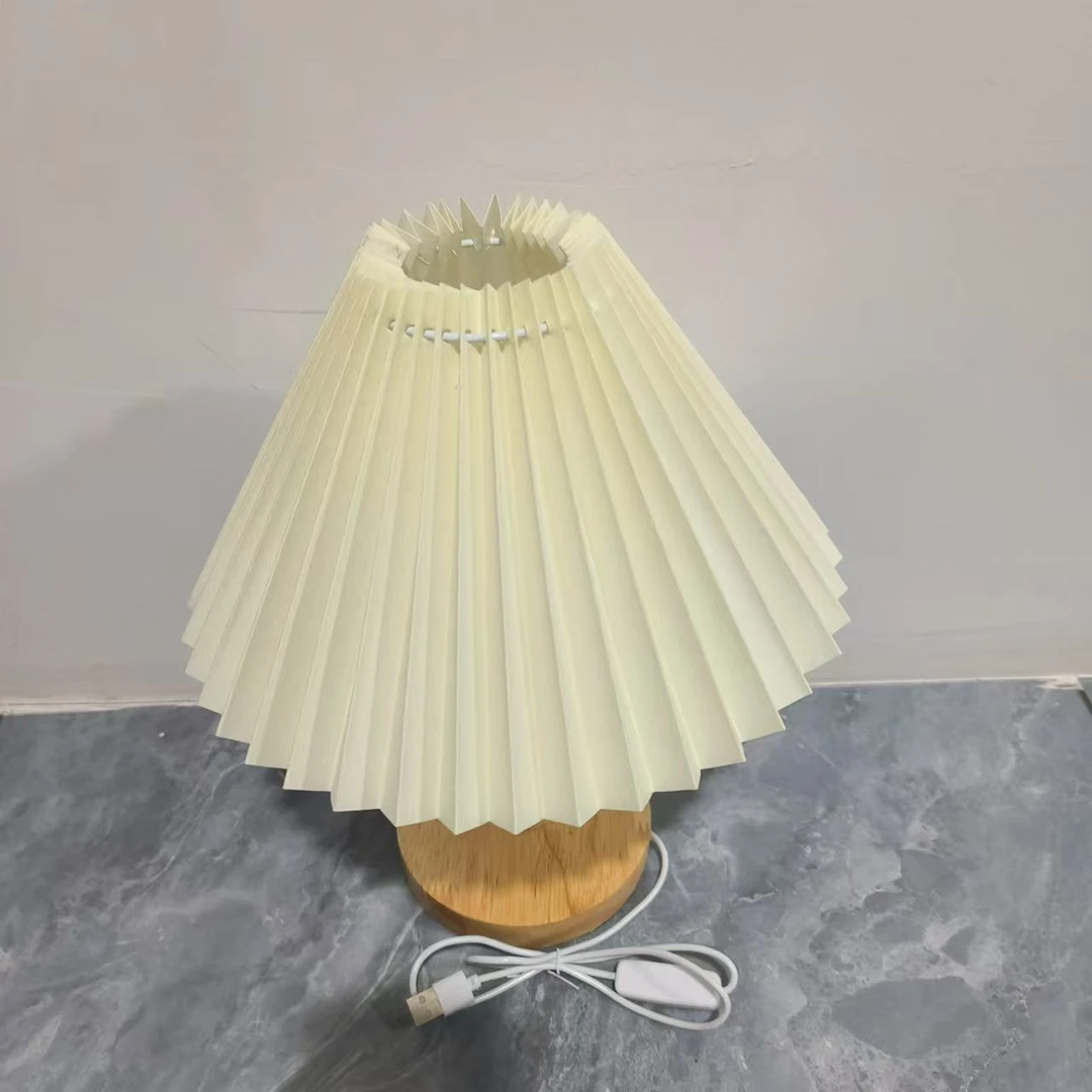 实木台灯插电款暖光色系