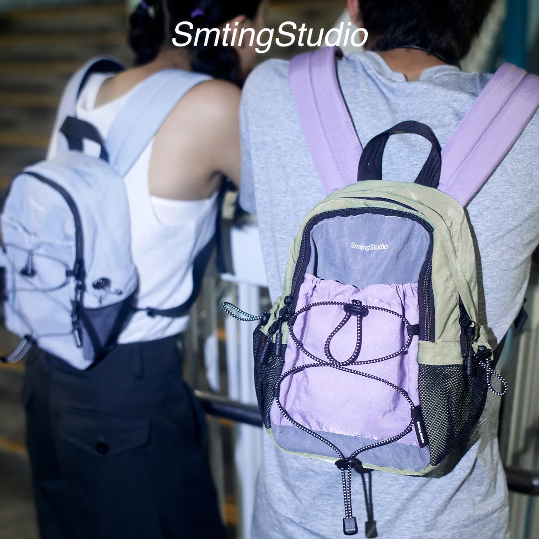 Smting户外短途徒步轻量化防水运动休闲双肩包女背包登山轻便小型