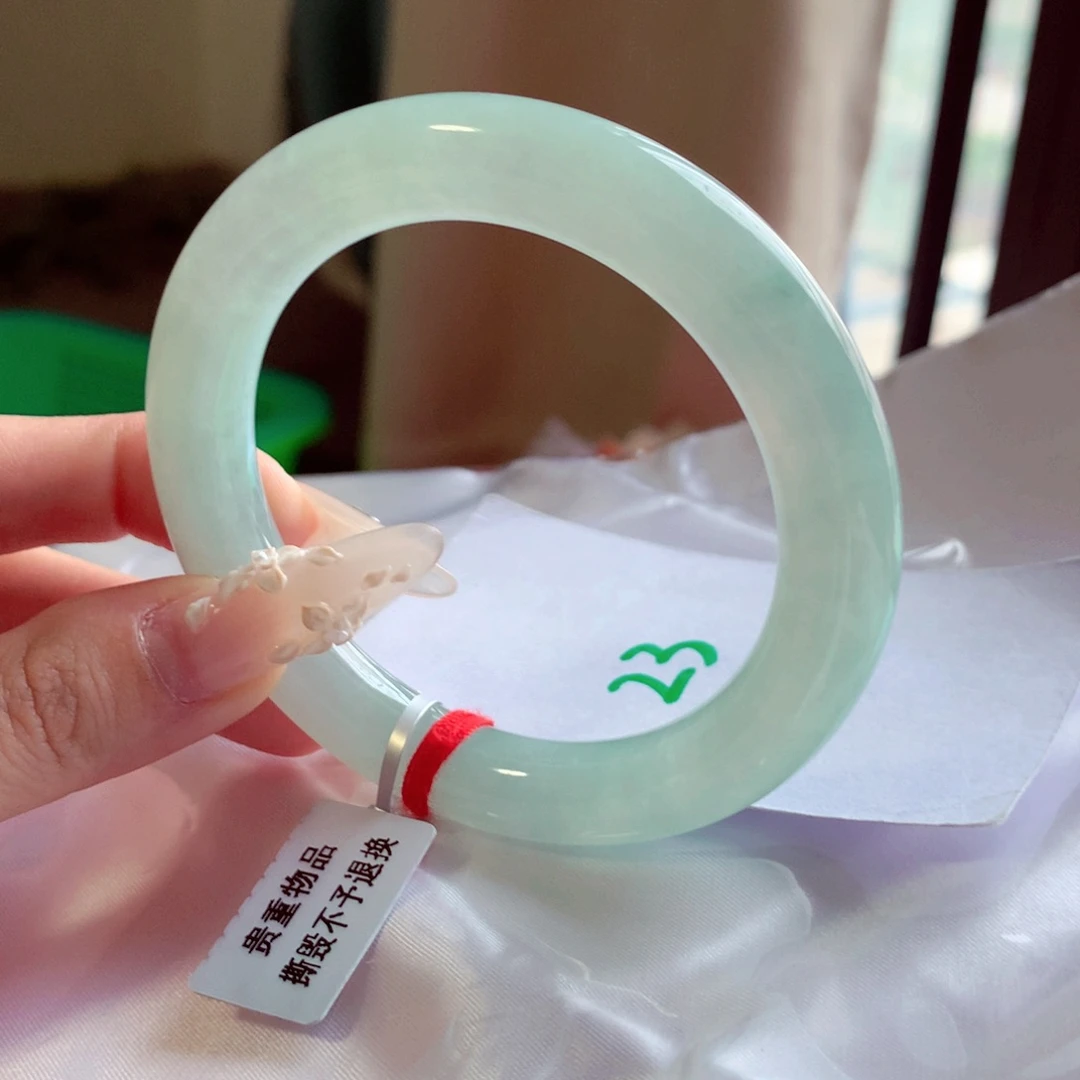 未镶嵌手镯翡翠天然缅甸翡翠A货手镯 23号