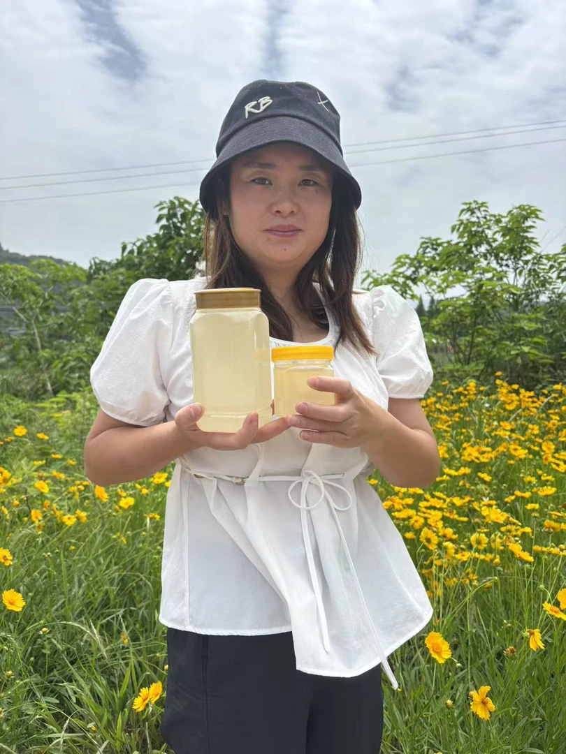 （假一赔十）洋槐花蜂蜜纯正天然农家自产1斤槐花蜜