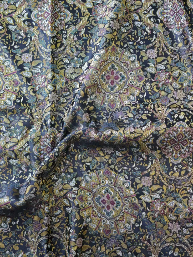 【黑色-凤凰宝象】垚记布庄通用国风服装布料面料链接国风丝绸面料.