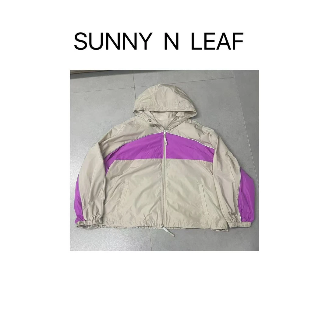 SUNNY N LEAF 春季拼色连帽双拉链短外套 YCXQA50039