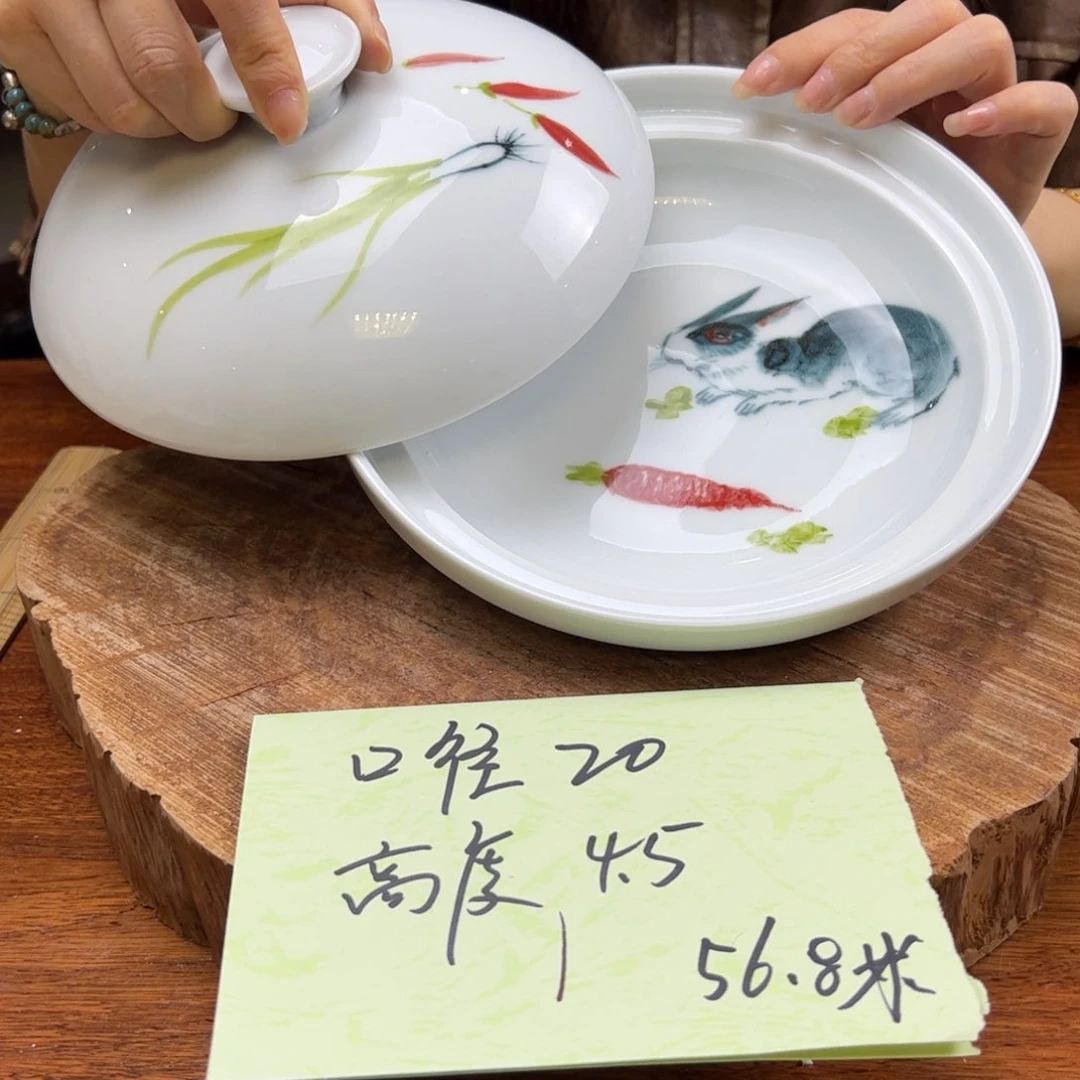 瓷片景德镇陶瓷手工手绘制作